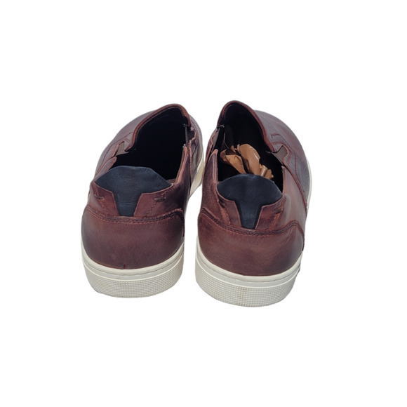 Propét Men's Brown Leather Upper Slip On‎ Kendrick Sneaker - Picture 6 of 12